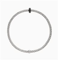 Bracciale Fope Prima in Oro bianco Diamante Black 74508BX_BN_B_X1X_L